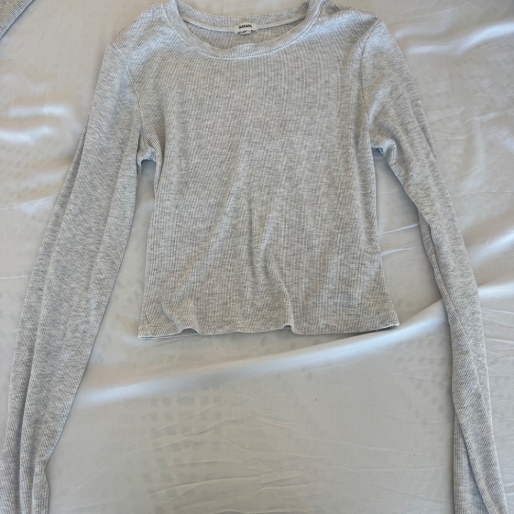 garage grey long sleeve mid length